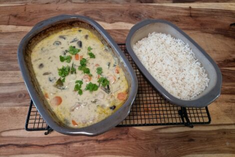 blanquette de veau simple plat creux a couvercle pampered chef